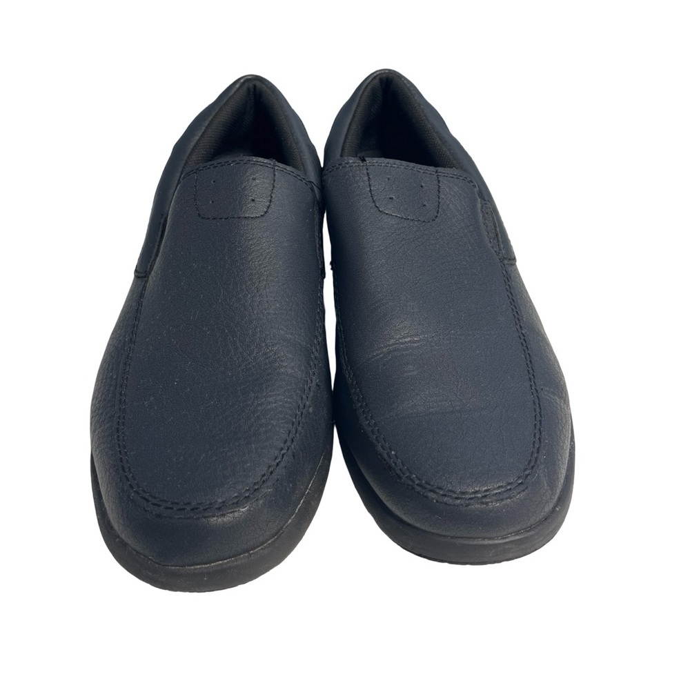 TredSafe men size 7.5 work or comfort loafers. Navy blue/black slip resistance.